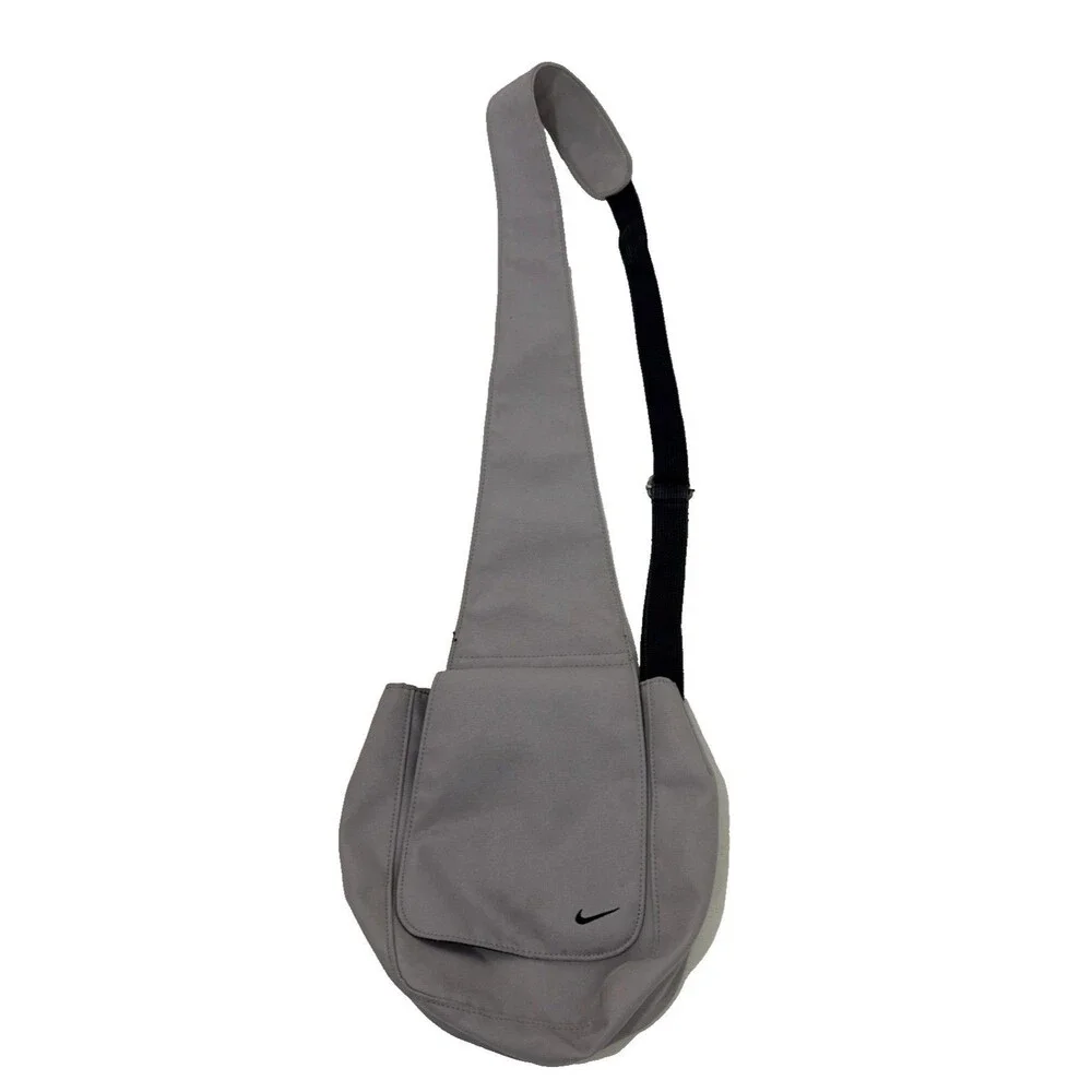 Y2K Nike Crossbody Sling Bag Gray Backpack Streetwear Hype Grail Travel VTG